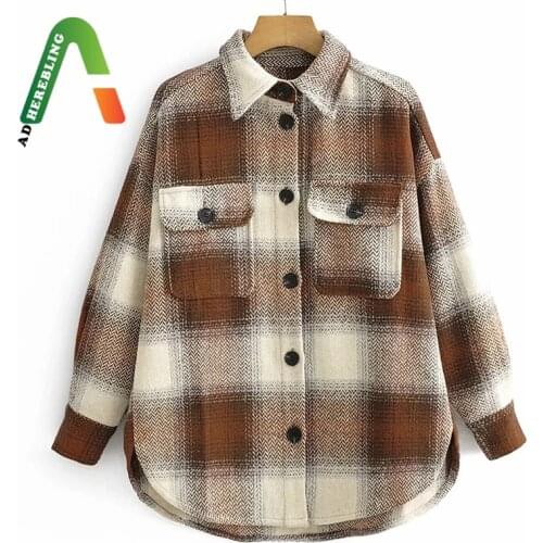 Блузки в клетку Adherebling China At AliExpress