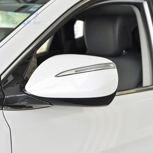 Car Electric Folding Rearview Mirror Assembly Heating Mirror with Light For HYUNDAI ix45 2019 2017 2015 2013