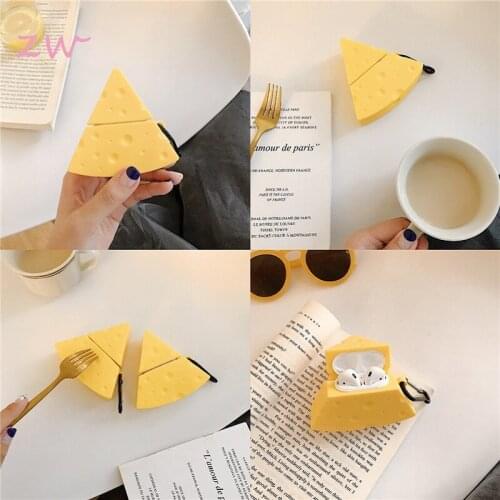 Cheese For Apple Airpods 1/2 Case Protective Cover Case Fashion Soft Silicone Cases Cute Bluetooth Headset Headset Cover