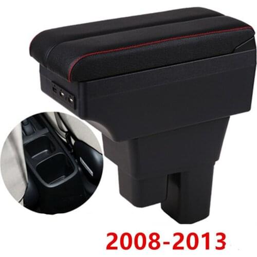 For Honda Fit Jazz armrest box 2008-2014 entral Store content box with USB interface