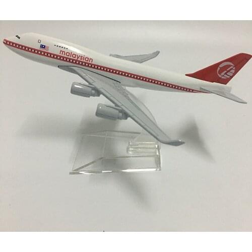 JASON TUTU 16cm Plane Model Airplane Model Malaysian Airlines Boeing b747 Aircraft Model 1:400 Diecast Metal Airplanes Plane Toy