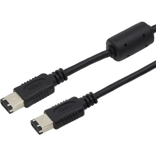 FireWire 400 6pin Line IEEE-1394B 6pin to 6pin Connection cable 1 m