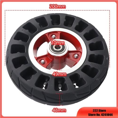 8 Inch Wheel 200x50 Tire Electric Scooter Wheel Electric Scooter Pneumatic Tire Inner Tube with Alloy Rim
