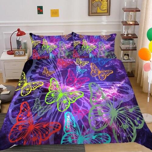 3D Bedding Set Duvet Cover Queen Size Boys Girls Bedroom Decor Polyester Bedclothes 2/3 Pcs Home Textile