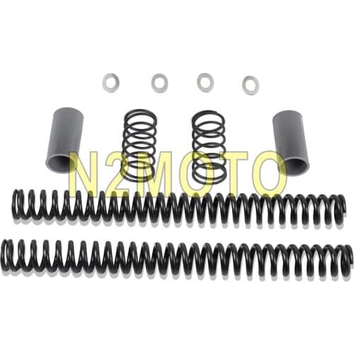 49mm Forks Front Suspension Spring Drop-In Lowering Kit for Harley Dyna FXD FXDL FXDB FXDF FXDC 2006-Up