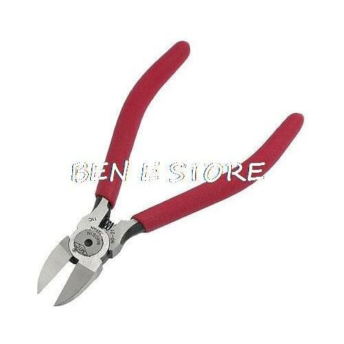 Red Handle Alloy Steel Blade 5.5" Diagonal Cutting Plier Cable Cutter