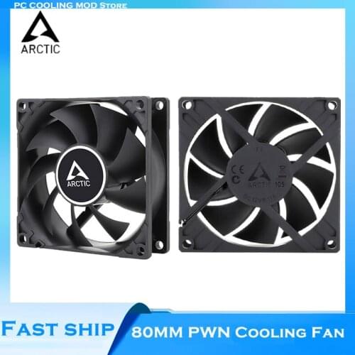 ARCTIC F8 Mute 8cm 80mm CPU Cooler Cooling Fan PC MOD Case Fan 3pin FDB Bearing 2000 RPM Black