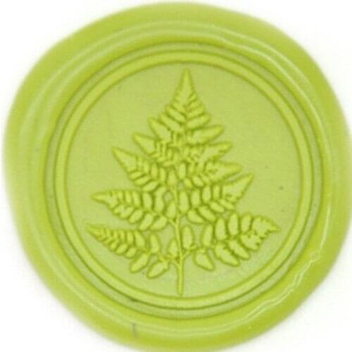 Cute Fern Wax Seal Stamp Gift Packing Greeting Card Love Letter Party Invitation