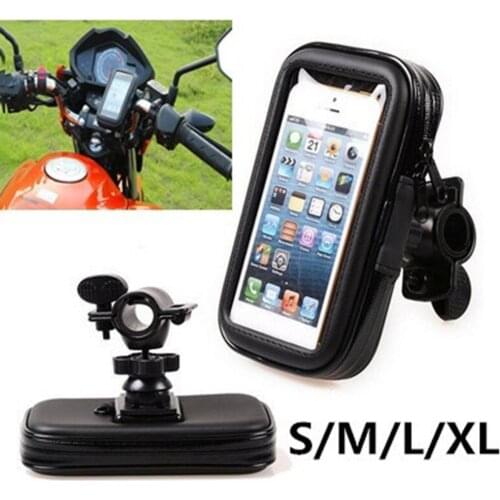 Motorcycle accessories Waterproof Motorcycle Bicycle Phone Handlebar Mount Holder Bag Stand Bracket
