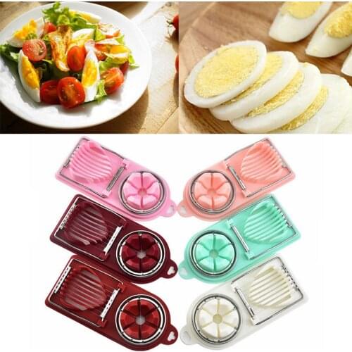 Stainless Steel Egg Cutter Egg Slicers Multifunctional Fruit Vegetable Cutting Kitchen Accessories Slicing Cooking Gadgets