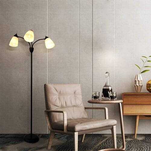 Nordic modern LED adjustable 3 head floor lamp E27/E26 metal living room study bedside bedroom coffee Decorative lamps