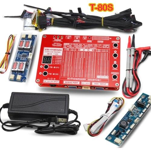 TKDMR T-60S Laptop LED LCD TV Tester Tool Panel Support 7-84" W/ LVDS Interface Lampara Cables & Inverter Free Shipping