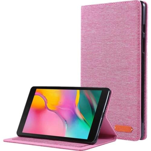 Cloth Coque For Samsung Galaxy Tab A 8.0 inch (2019) SM-T290 T295 T297 Cover Tablet Case Fundas Back Cases Capa with Card Solts