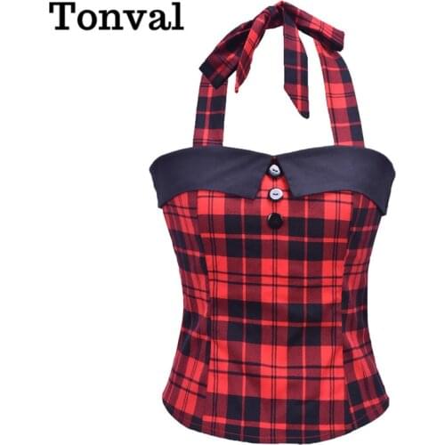 Tonval Women's Plaid Shirts