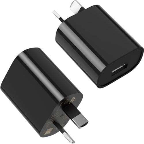 Universal 5V Australian AU Plug USB Wall Charger for Samsung Mobile Phone High Quality Travel AC Small Square Power Adapter