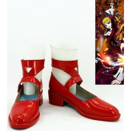 Unlight Scarlet Queen Donita Red Halloween Cosplay Boots Shoes Game Party Cosplay Boots Custom Made for Adult Women Shoes