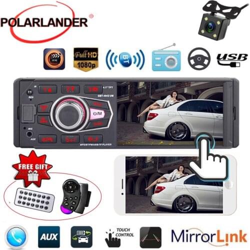 1 Din Car Radio FM/USB/AUX in/SD MP3 Player Bluetooth 4032UM HD Screen Steering Wheel/ Remote Control View Camera Autoradio