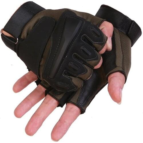 1 Pair Tactical Sports Fitness Weight Lifting Gym Gloves Training Fitness bodybuilding Workout Wrist Wrap Exercise Glove for Men