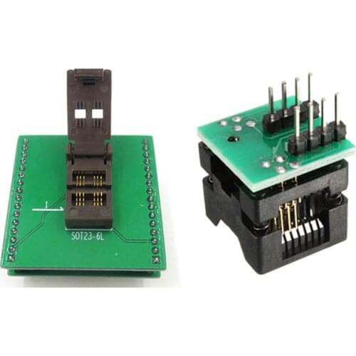 1pcs Soic8 Sop8 To Dip8 Ez Programmer Adapter Converter Module & 1pcs Sot23 Sot23-6 Sot23-6L Ic Test Socket Adapter