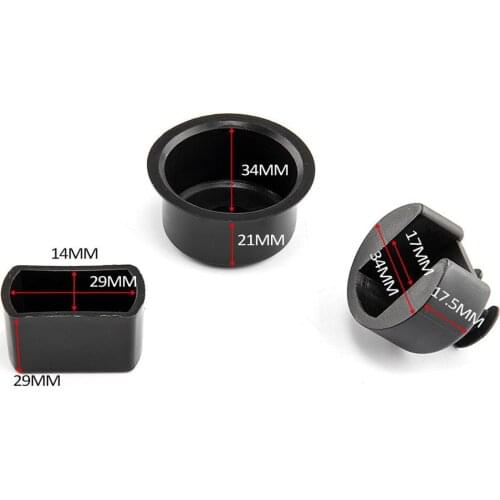 4pcs Black Tailgate Hinge Bushing Insert Kit for F Series Trucks