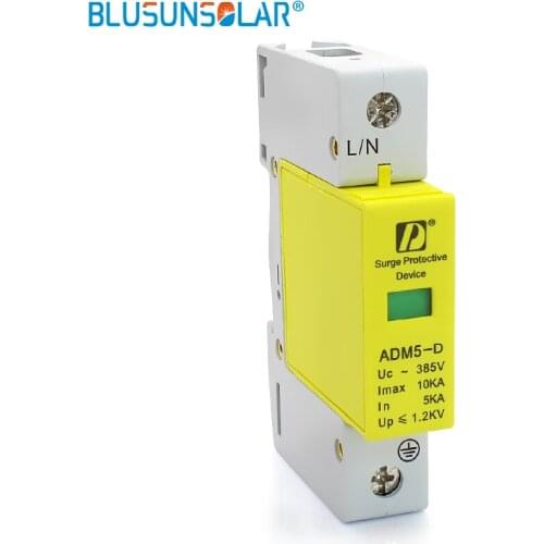 5 pieces/lot high quality SPD 1P 5KA 10KA 385V AC Household Low-Voltage Lightning Arrester Surge Protection Device