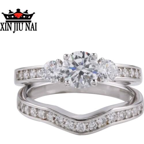 925 sterling silver micro-inlaid diamond ring Lilys life-long love marriage proposal couple ring plata de ley 925