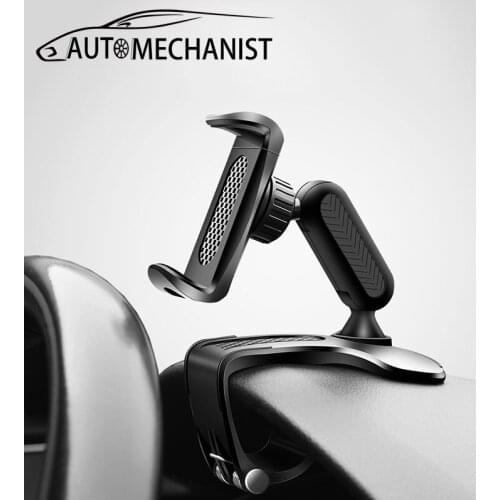 Clip Car Phone Holder Adjustable Auto Phone Bracket Smartphone Holder Stand For Car Auto GPS Stand Rear View Mirror Mount