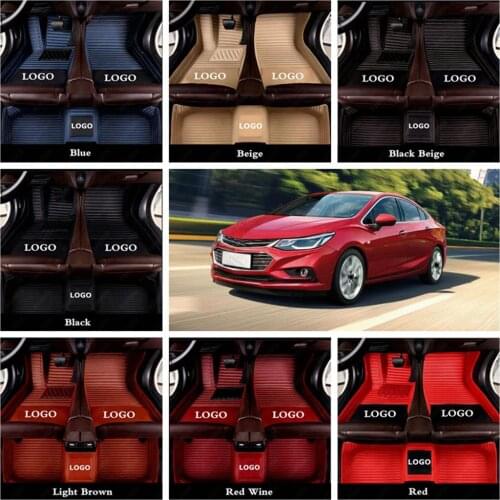 Car Floor Mat for Chevrolet Camaro Cruze Equinox Malibu Trax Skid Sonic Sail Spark Blazer Epica Cavalier Captiva Colorado Mats