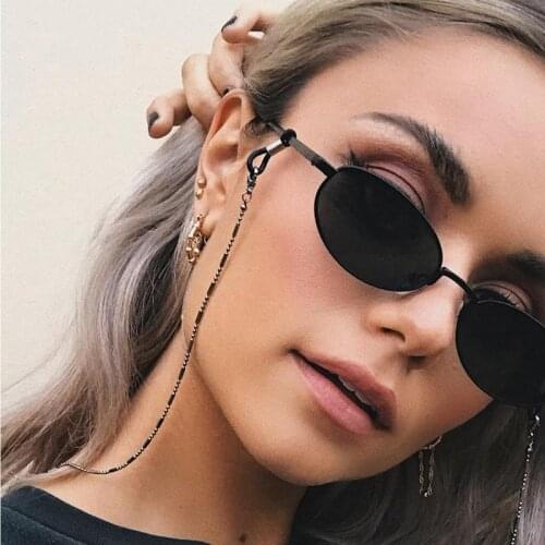 RKR Basic Bamboo Link Sunglasses Mask Chains For Women Gold Silver Color Black Alloy Eyeglasses Chains 2021 New Fashion Jewelry
