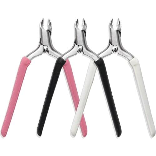 Colorful Olecranon scissors Toenail Ingrown Dead Skin Remover Nail Art Cuticle Nipper Clipper Edge Cutter Manicure Plier Tool