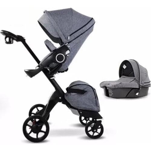 Luxury baby stroller High landscape 2 in 1 baby car two way baby travel dolly folding portable trolley portable stroller