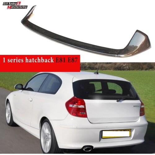 For BMW 1 Series 2004 - 2011 (1st Generation 2-Box ) E87 (5-Door) E81 (3-Door) Carbon Fiber Rear Roof Window Spoiler Car Wing