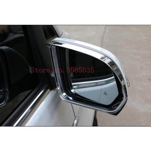 For Mercedes-Benz Vito (W447) 2014 2015 2016 2017 2018 ABS Chrome Tail Rear Mirror Rainproof Cover Sun Visor Frame Cover 2pcs