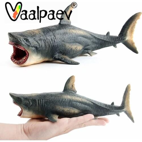 Great White Shark Megalodon Marine Life Sea Ocean Animals Fish Simulation Squshy Action Figure Modle Collection Toy For Kid Boy