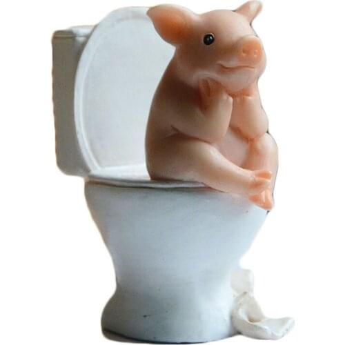 Everyday Collection Home Decor Garden Miniature Animal Figurines Desktop Decoration Cute Pig Figure Toys Gift for Children