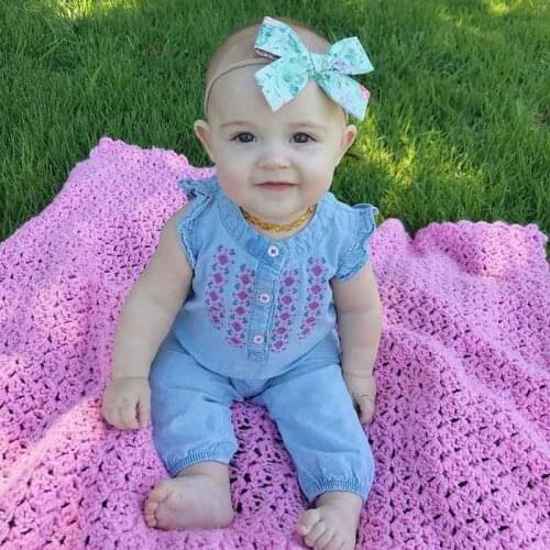 2018 Summer Sleeveless Baby Rompers Lace Embroidered Flowers Baby Girl Rompers Newborn Baby Jumpsuits1PCS Chewing Gloves