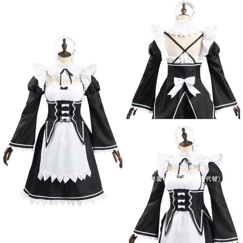 Re:Life in a different world from zero Frederica Baumann Cosplay Costume Dress Halloween Outfit For Girls Women