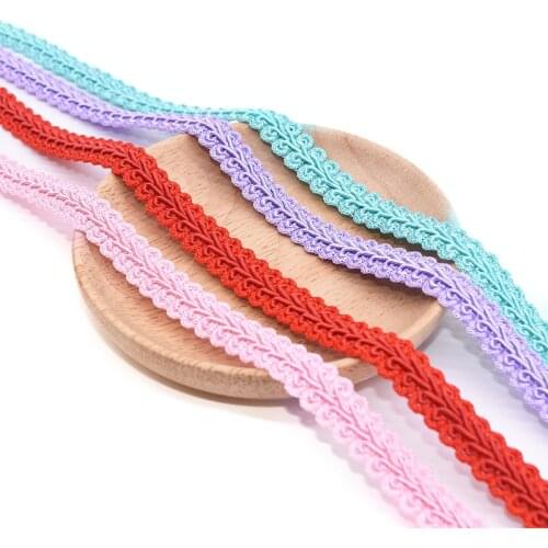 5M*12MM Lace Trim Fabric Gold Silver Centipede Braided Lace Ribbon Handmade DIY Clothes Curve Sewing Supplies Craft Accessories