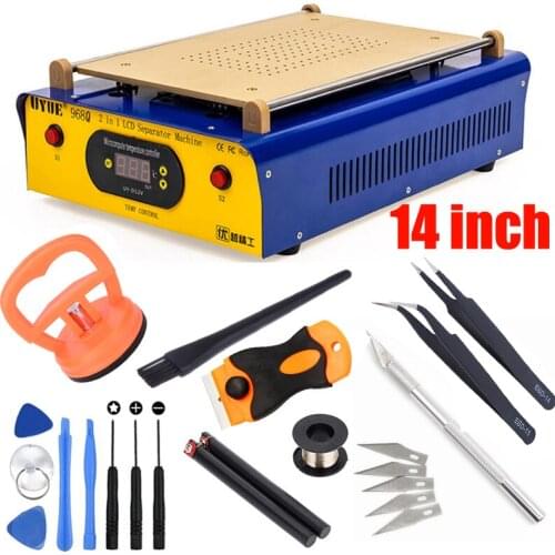 MAX 14 Inches Build-in Vacuum Pump LCD Separator Machine Phone Screen Glass Repair Machine For iPhone Samsung iPad Tablet PC