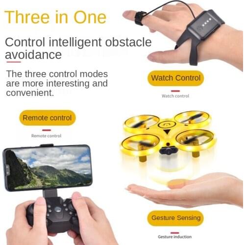 Creativity Mini 360 Rotation Three Modes of Control Aerial Photography Camera LED Lights Remote Control Aircraft Children Gift