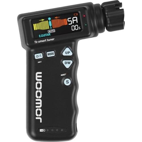 JOWOOM T2 Multi-functional Smart Guitar Tuner Peg String Winder for Guitar Ukulele Chromatic Tuning Built-in Lithium Battery