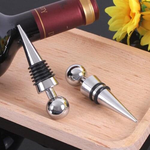 Fashion Wine Collection Alloy Red Wine Bottle Stopper Wedding Favor Party Gift For Guest LX1996