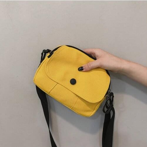 Fashion Hasp Women Canvas Bags Handbags 2019 New Arrival Female Casual Simple Soft Zipper Messenger Bags Shoulder Bags