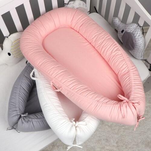 Washable Newborn Nursery Travel Folding Baby Crib Bumper For Toddler Care Portable Baby Nest Bed Removable Infant Cradle Cot