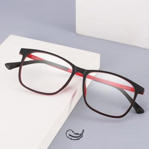 Mens Titanium Eyeglasses Frame Full Frame Ultralight Myopia Glasses Comfortable Large Frame Square Optical Glasses Frame 9825