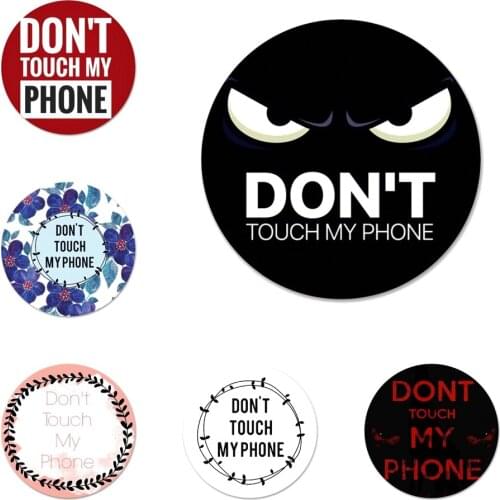 Do Not Touch My Badge Brooch Pin Accessories For Clothes Backpack Decoration gift 58mm