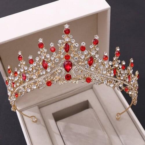 New Bridal Wedding Crown Headdress 2021 European And American Fashion Luxury Rhinestone Dinner Wedding Birthday Costume Party