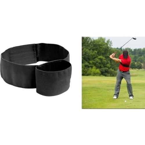2021 New Fashion Black Golf Arm Correction Belt Swing Train Armband Training Aid Sports Supplies