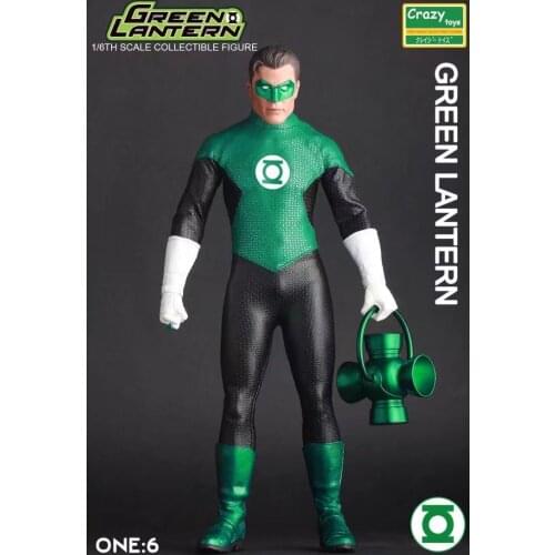 New Crazy Toy Green Lantern Articulated Boxed 1/6 Action Figure Decoration 12 inches Children Birthday Gift