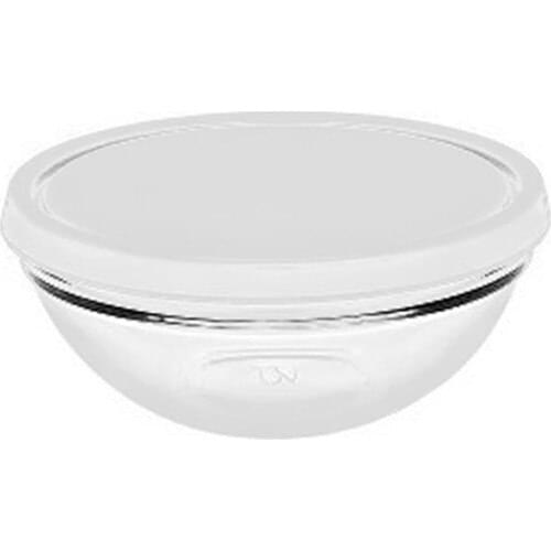 Pasabahce Chefs White Plastic Lid Bowl 1700 cc 4 Pcs